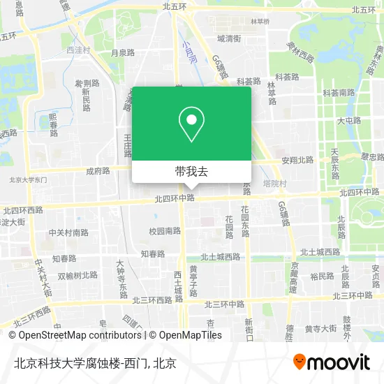 北京科技大学腐蚀楼-西门地图