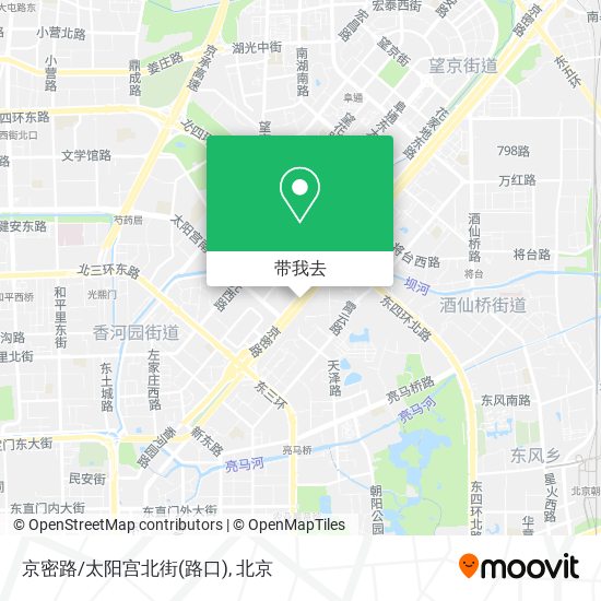 京密路/太阳宫北街(路口)地图