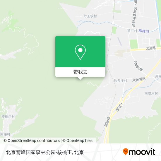 北京鹫峰国家森林公园-核桃王地图
