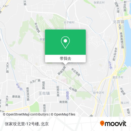 张家坟北里-12号楼地图