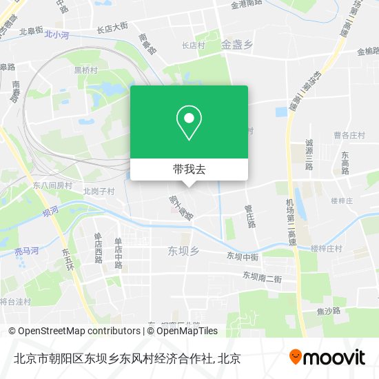 北京市朝阳区东坝乡东风村经济合作社地图