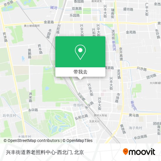 兴丰街道养老照料中心-西北门地图