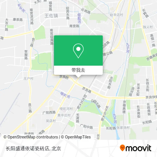 长阳盛通依诺瓷砖店地图