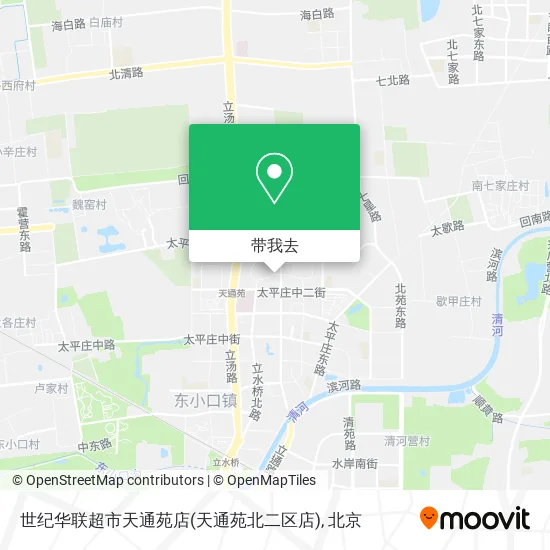 世纪华联超市天通苑店(天通苑北二区店)地图