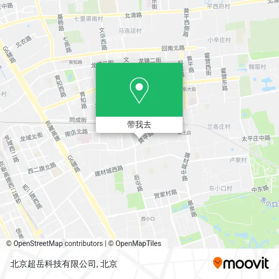 北京超岳科技有限公司地图