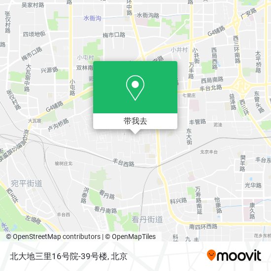 北大地三里16号院-39号楼地图