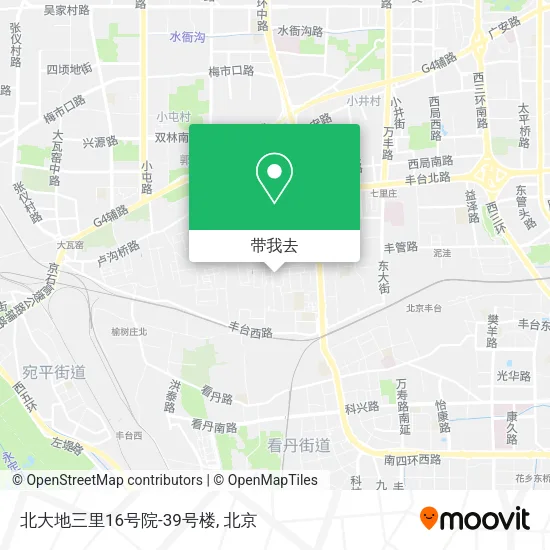 北大地三里16号院-39号楼地图
