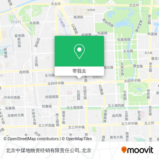 北京中煤地物资经销有限责任公司地图