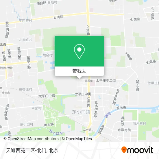 天通西苑二区-北门地图