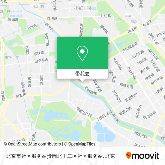 北京市社区服务站贵园北里二区社区服务站地图