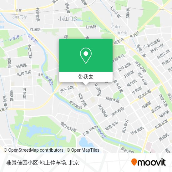 燕景佳园小区-地上停车场地图