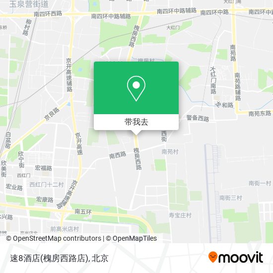 速8酒店(槐房西路店)地图