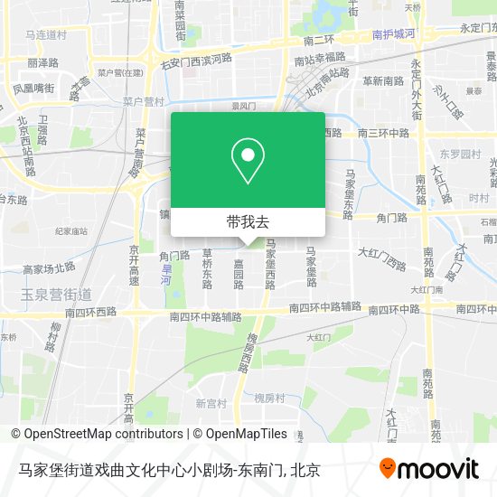 马家堡街道戏曲文化中心小剧场-东南门地图