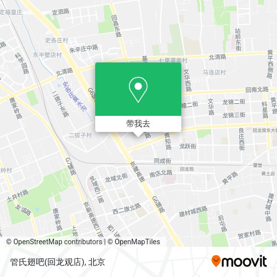 管氏翅吧(回龙观店)地图