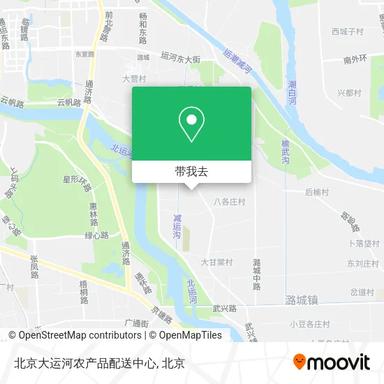 北京大运河农产品配送中心地图
