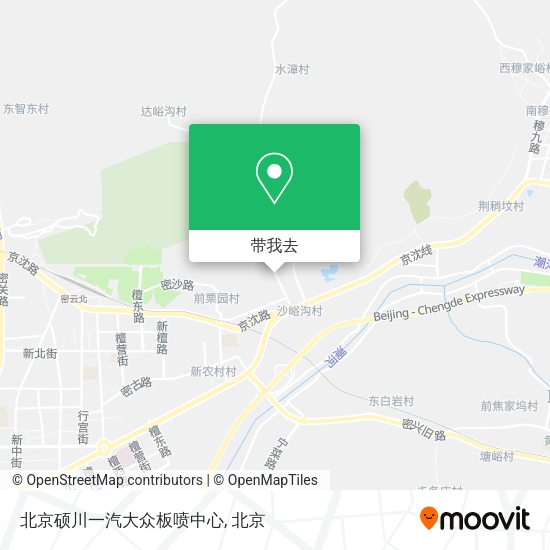 北京硕川一汽大众板喷中心地图