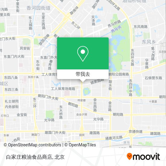 白家庄粮油食品商店地图