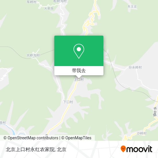 北京上口村永红农家院地图