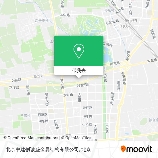 北京中建创诚盛金属结构有限公司地图