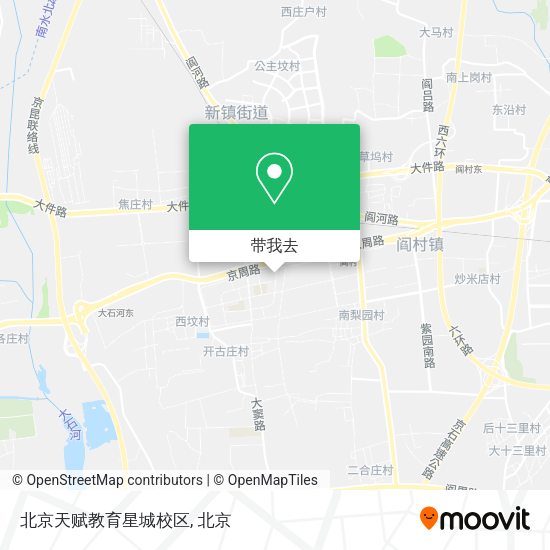 北京天赋教育星城校区地图