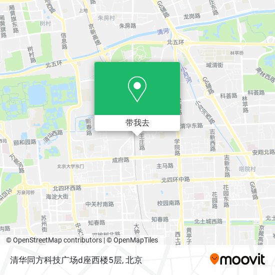清华同方科技广场d座西楼5层地图