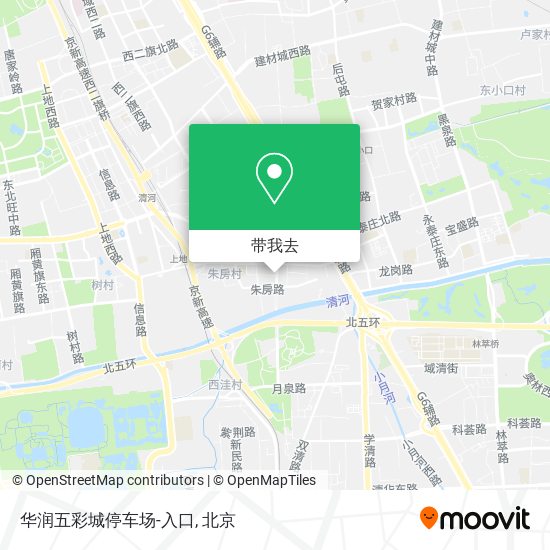 华润五彩城停车场-入口地图