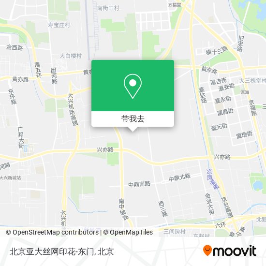 北京亚大丝网印花-东门地图
