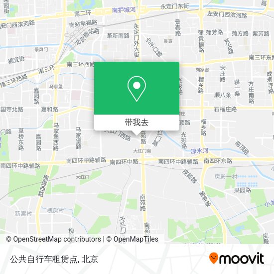 公共自行车租赁点地图