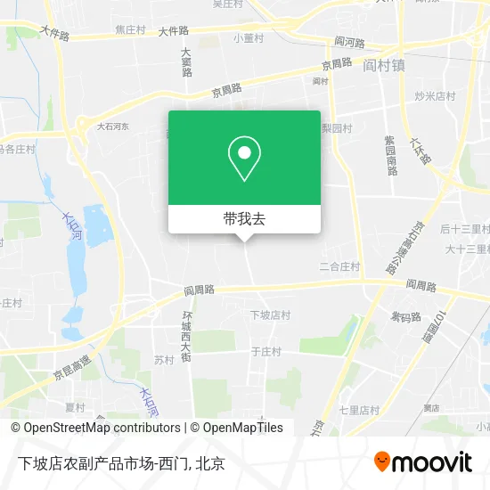 下坡店农副产品市场-西门地图