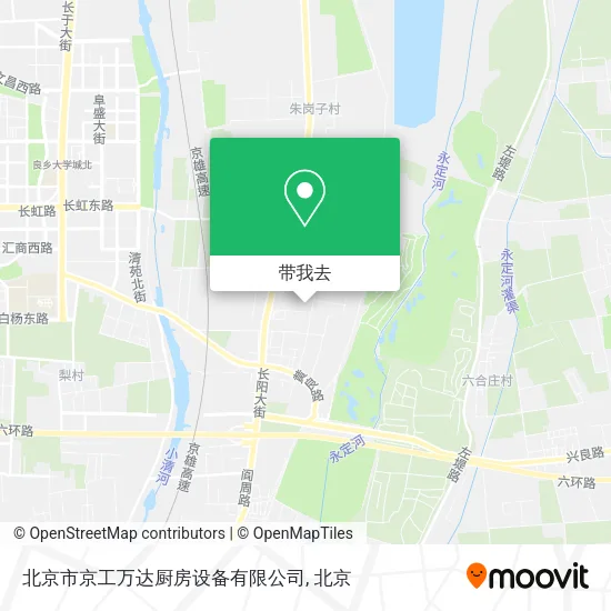 北京市京工万达厨房设备有限公司地图
