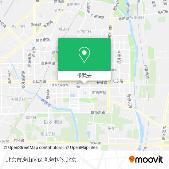 北京市房山区保障房中心地图