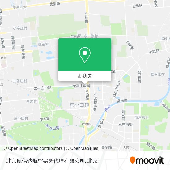 北京航信达航空票务代理有限公司地图