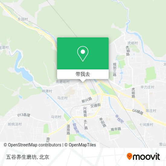 五谷养生磨坊地图