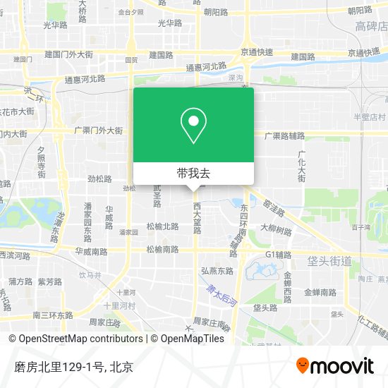 磨房北里129-1号地图