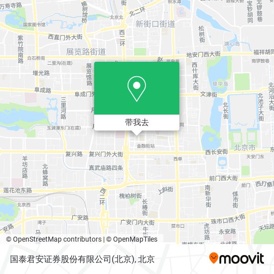 国泰君安证券股份有限公司(北京)地图