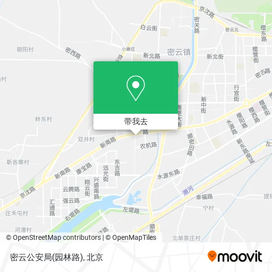 密云公安局(园林路)地图