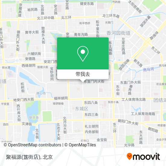 聚福源(簋街店)地图