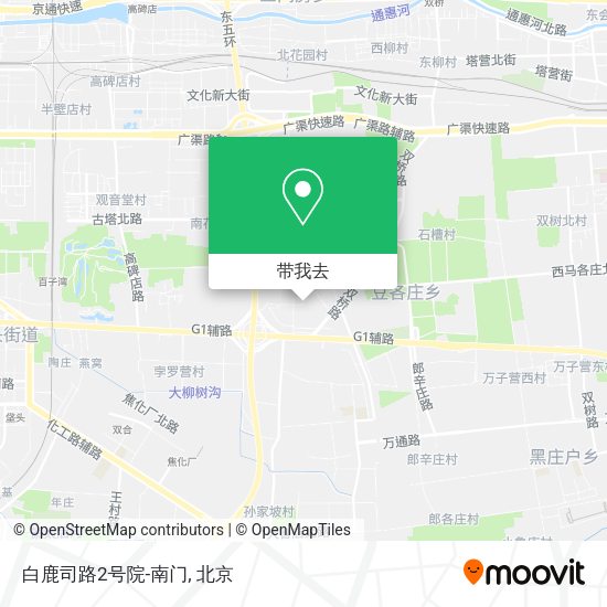 白鹿司路2号院-南门地图