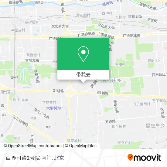 白鹿司路2号院-南门地图