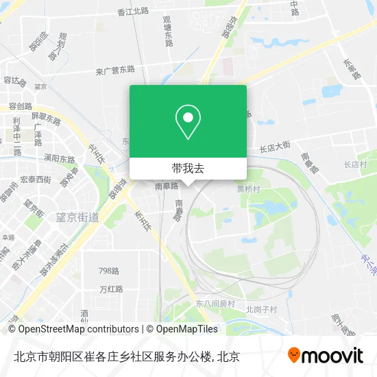北京市朝阳区崔各庄乡社区服务办公楼地图