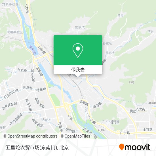 五里坨农贸市场(东南门)地图
