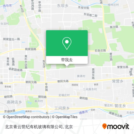 北京青云世纪有机玻璃有限公司地图