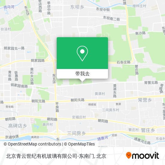 北京青云世纪有机玻璃有限公司-东南门地图