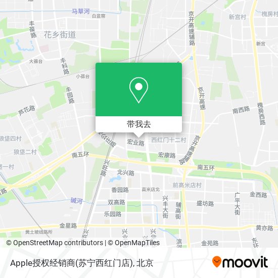 Apple授权经销商(苏宁西红门店)地图