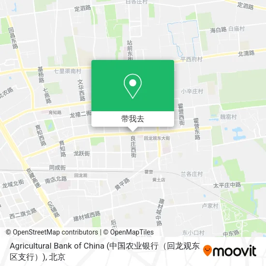 Agricultural Bank of China (中国农业银行（回龙观东区支行）)地图