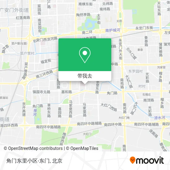 角门东里小区-东门地图