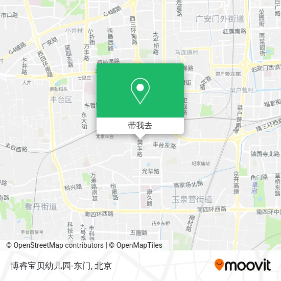 博睿宝贝幼儿园-东门地图