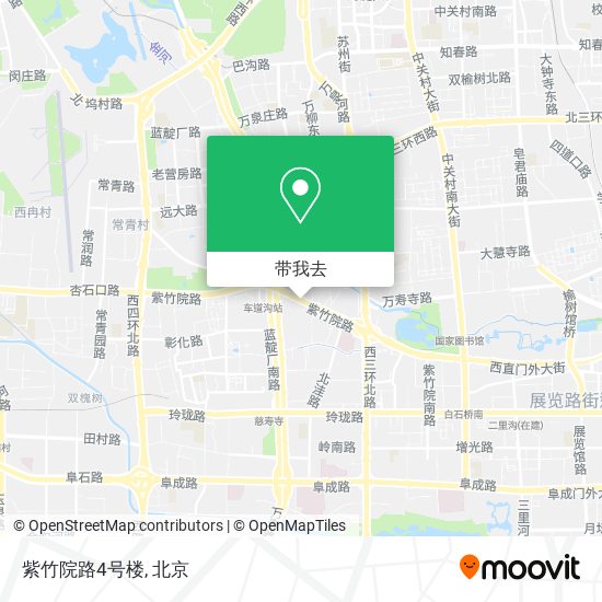紫竹院路4号楼地图