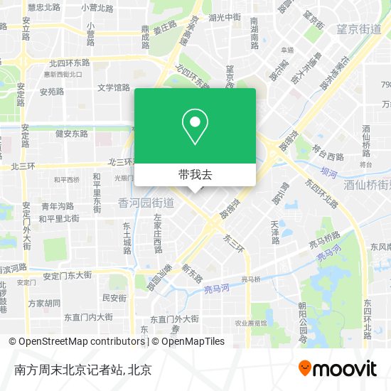 南方周末北京记者站地图