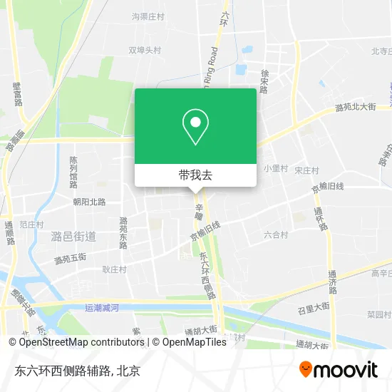 东六环西侧路辅路地图